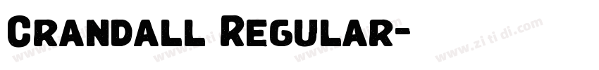 Crandall Regular字体转换 Crandall Regular字体转换